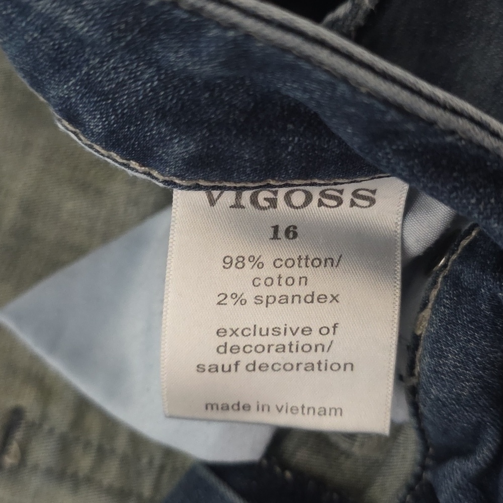 Vigoss Women's Bootleg Leg Jeans in Deep Blue - Picture 2 of 9
